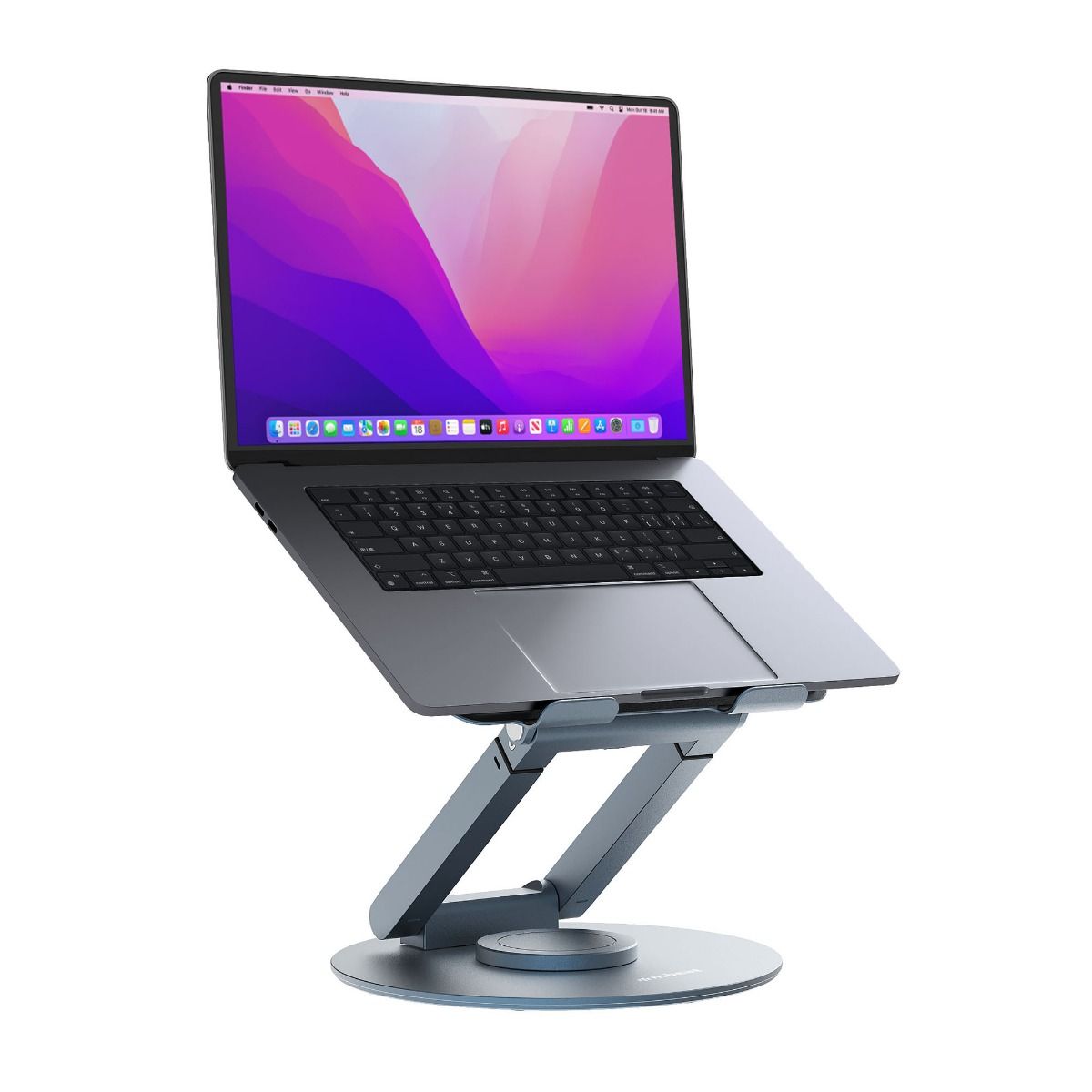 mbeat Stage S9 Rotating Laptop Stand with Telescopic Height Adjustment Material: Aluminium Alloy Device Weight: Max. 20kg otation Angles: 360° mbeat Stage S9 Rotating Laptop Stand with Telescopic Height Adjustment Material: Aluminium Alloy Device Weight: Max. 20kg otation Angles: 360°